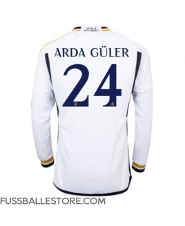 Günstige Real Madrid Arda Guler #24 Heimtrikot 2023-24 Langarm